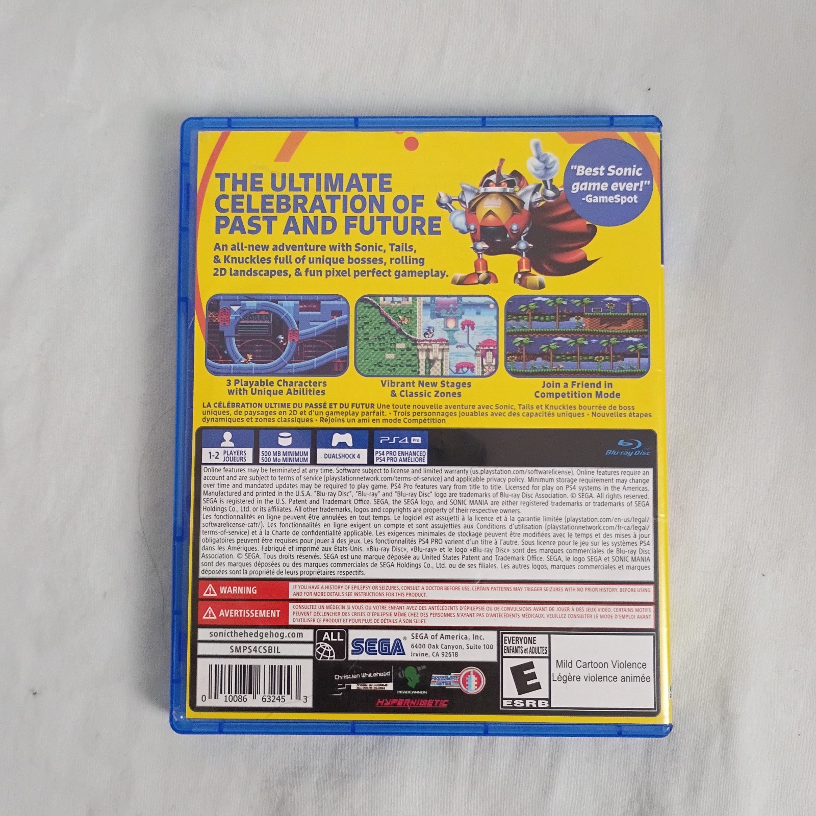 Sonic Mania – Sony PlayStation 4