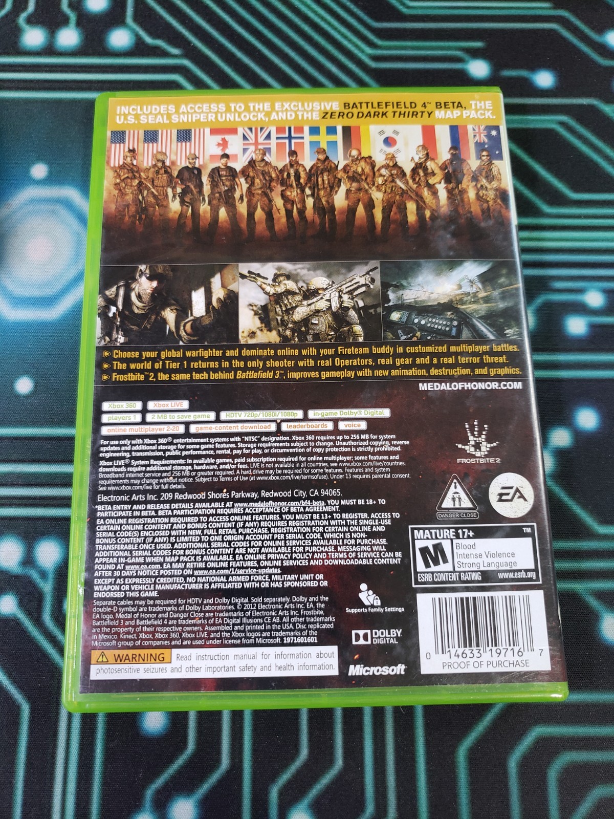 Medal of Honor: Warfighter — Limited Edition (Microsoft Xbox 360, 2012)
