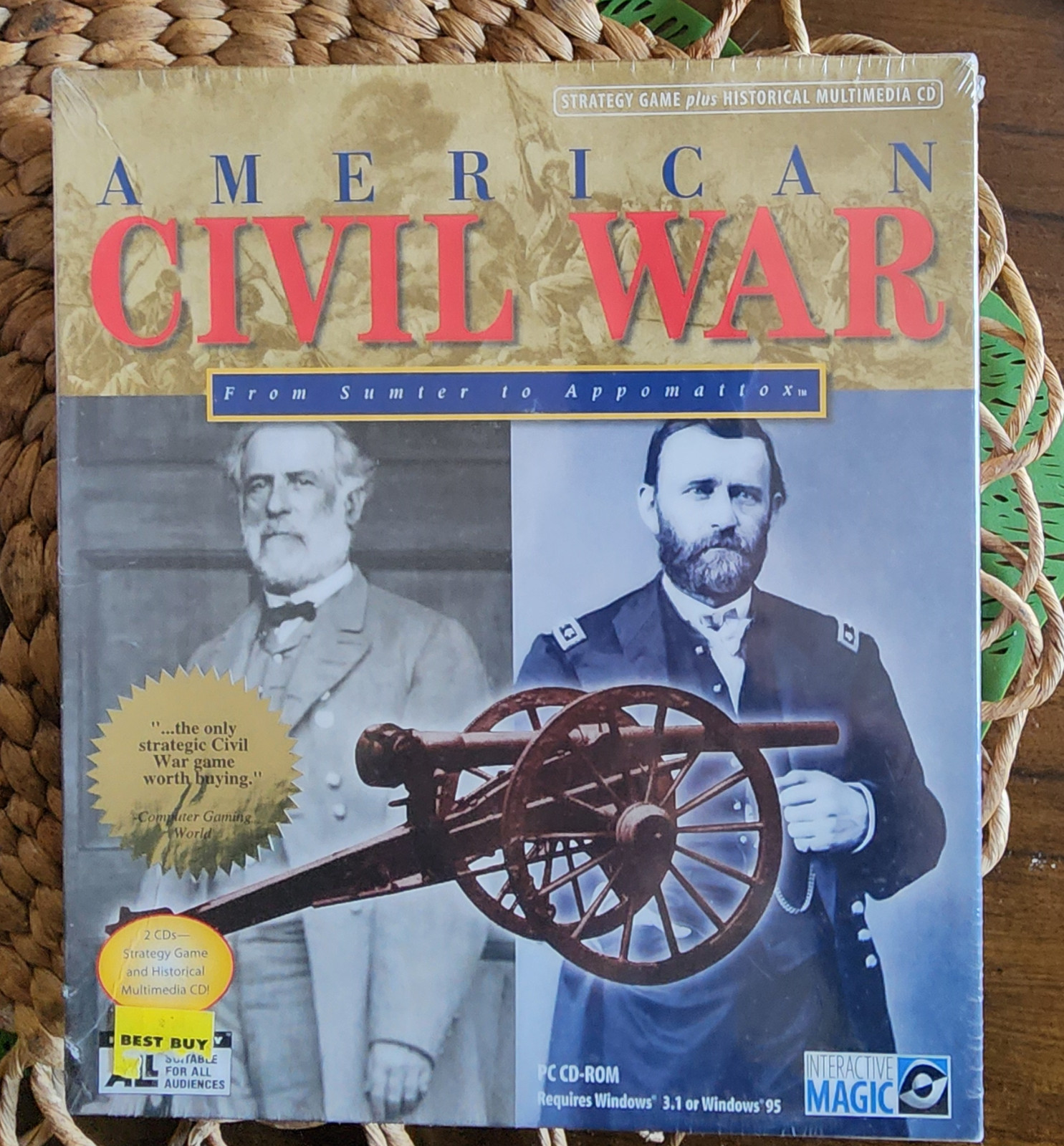 American Civil War From Sumter to Appomattox (1996)PC Big Box NEW Factory Sealed