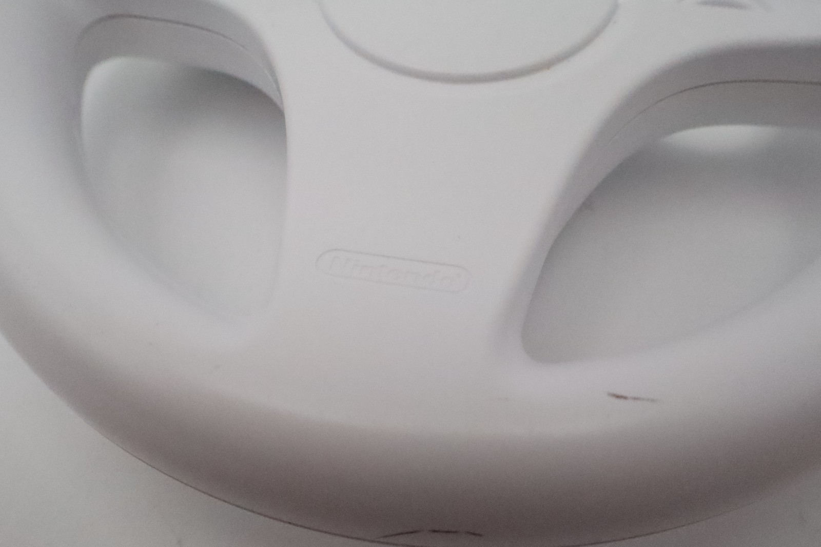 Nintendo Wii Racing Wheel White Steering Controller Accessory RVL-024 OEM