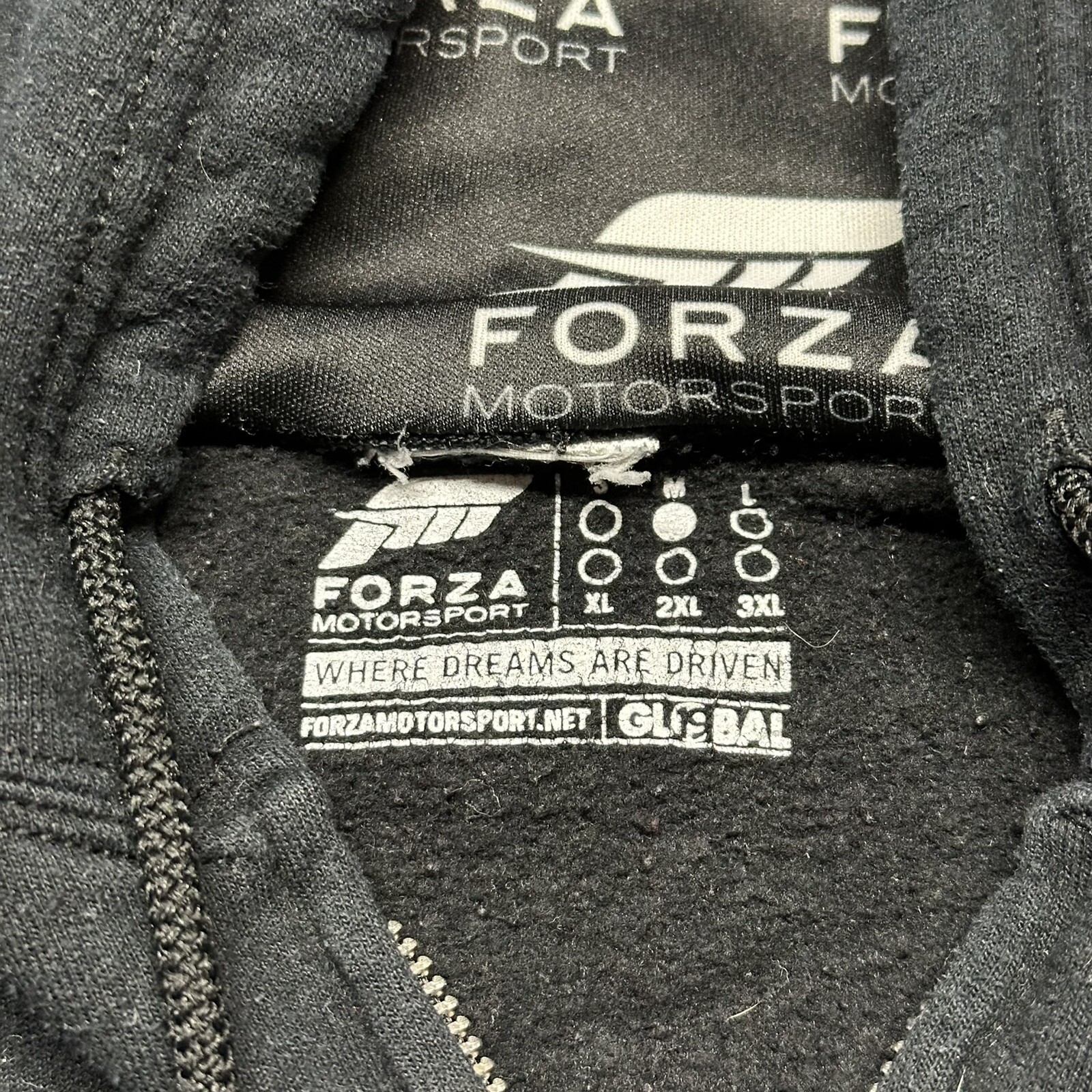 RARE Forza Motorsports Zip Hoodie Sweatshirt Xbox One Game Employee Promo Medium