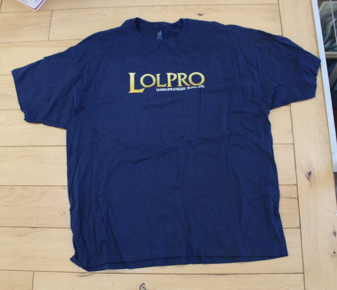 XXL 2XL LEAGUE OF LEGENDS LOLPRO LOL PRO BLUE T-SHIRT