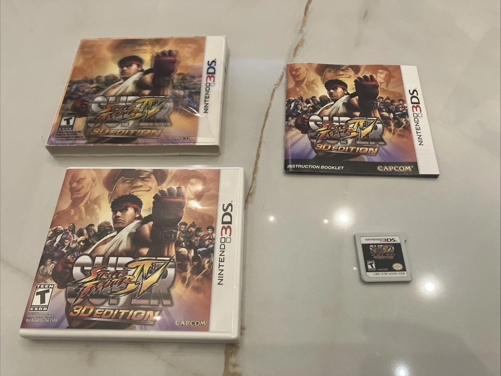 Super Street Fighter IV 3D Edition, Nintendo 3DS Lenticular Slipcover CIB Tested