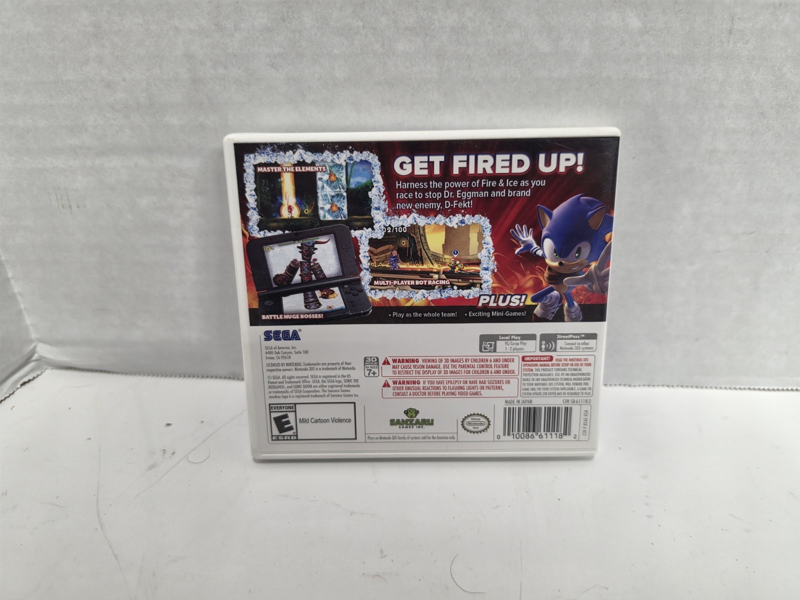 Sonic Boom: Fire & Ice – Nintendo 3DS