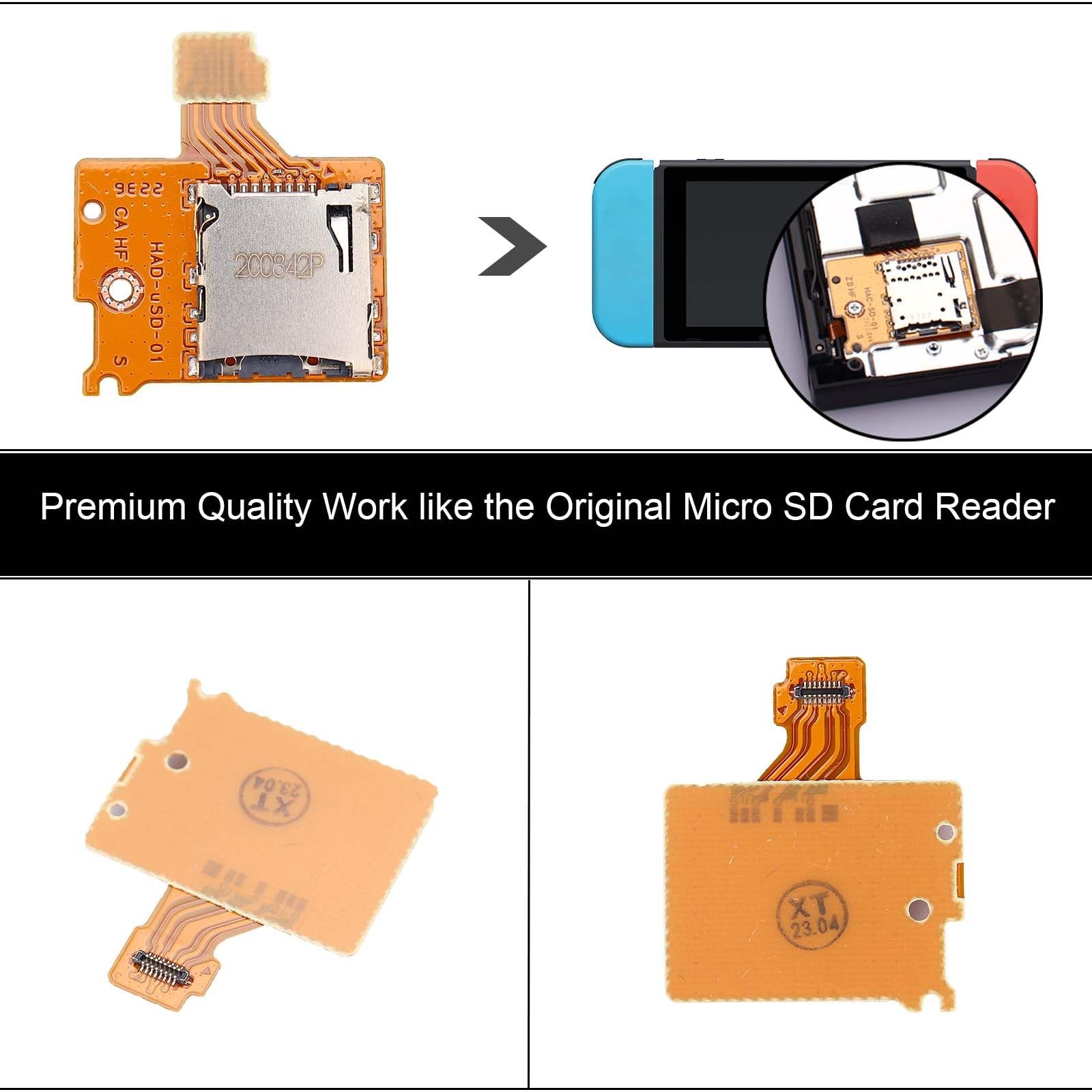 1 Pack Micro SD Card Reader Replacement for Nintendo Switch HAC-SD-01, TF Mem…