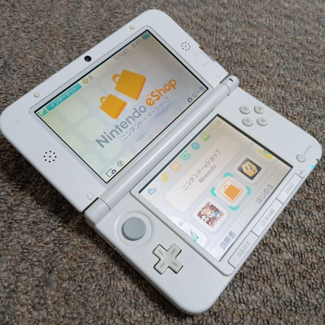Nintendo 3DSLL Monster Hunter 4 Special Pack Felyne White Console Tested Working