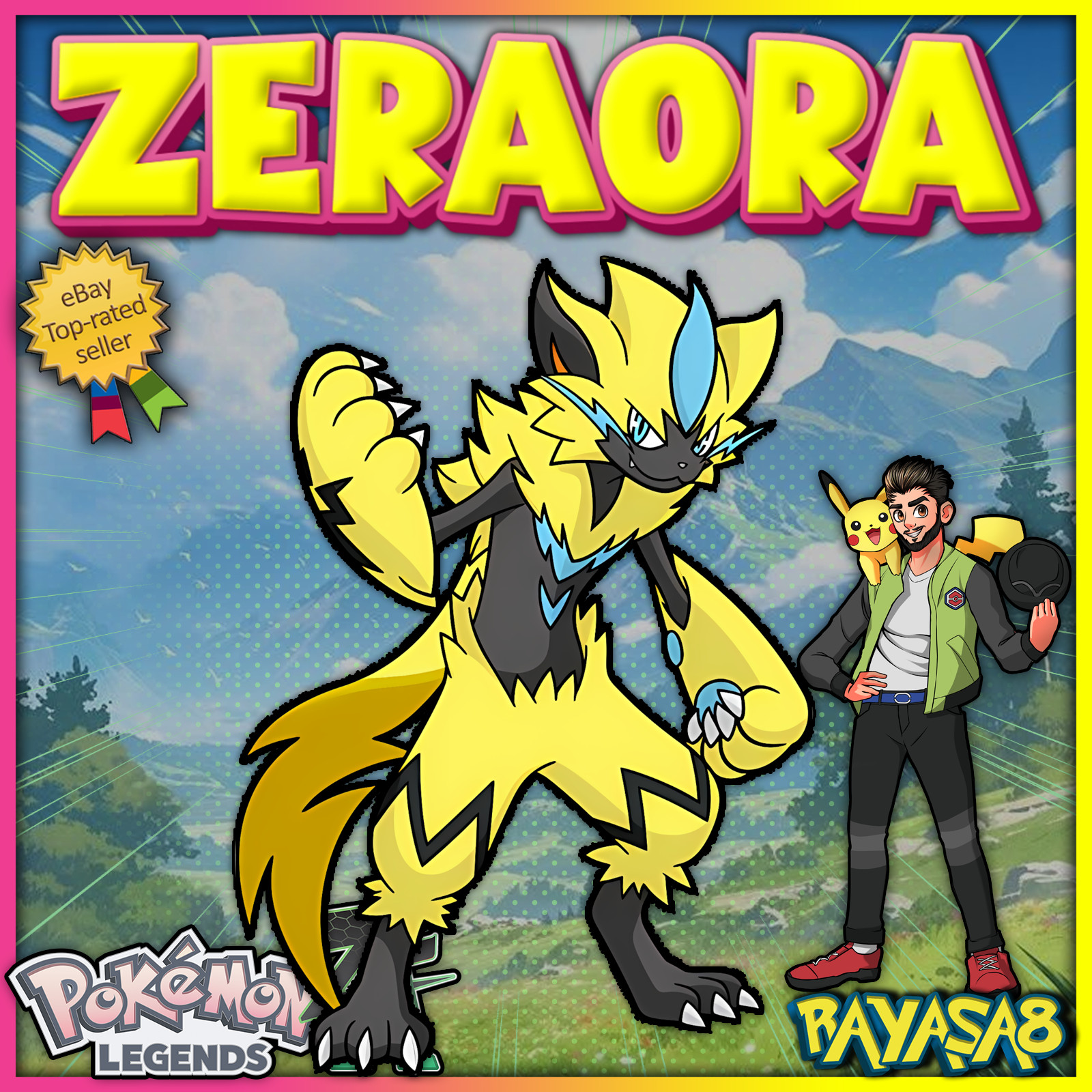 Zeraora Legendary Pokemon Legends ZA Best Stats mega Home🌟