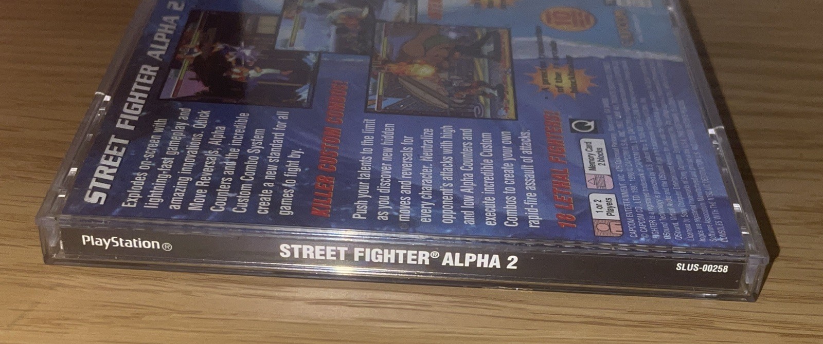 Street Fighter Alpha 2 Fighters Edge (Sony PlayStation 1) PS1 Complete