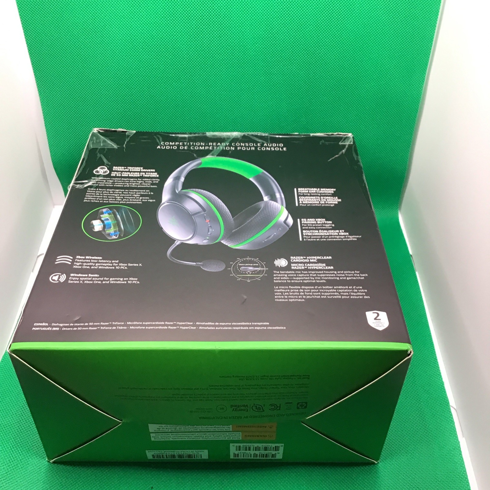 Razer Kaira Wireless Gaming Headset for Xbox Series X/S – Black/Green