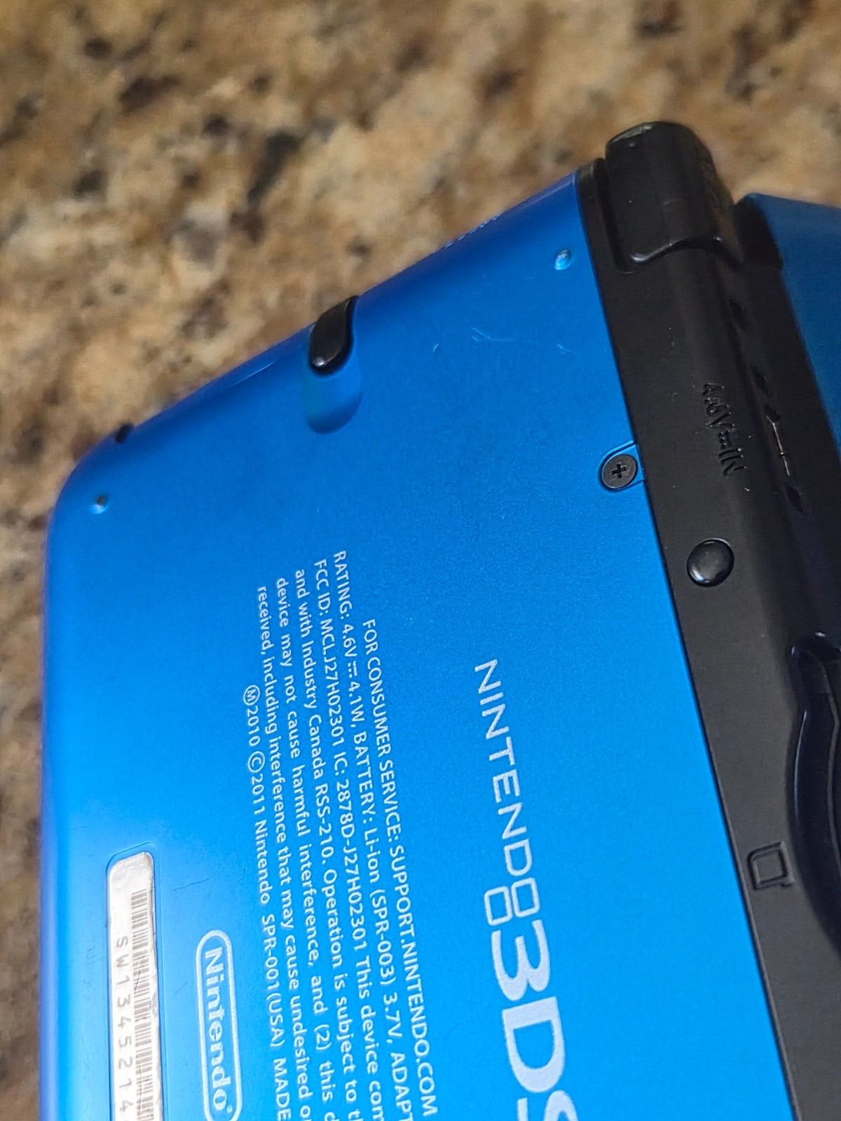 Nintendo 3DS XL Blue Black Handheld Console System SPR-001 Tested