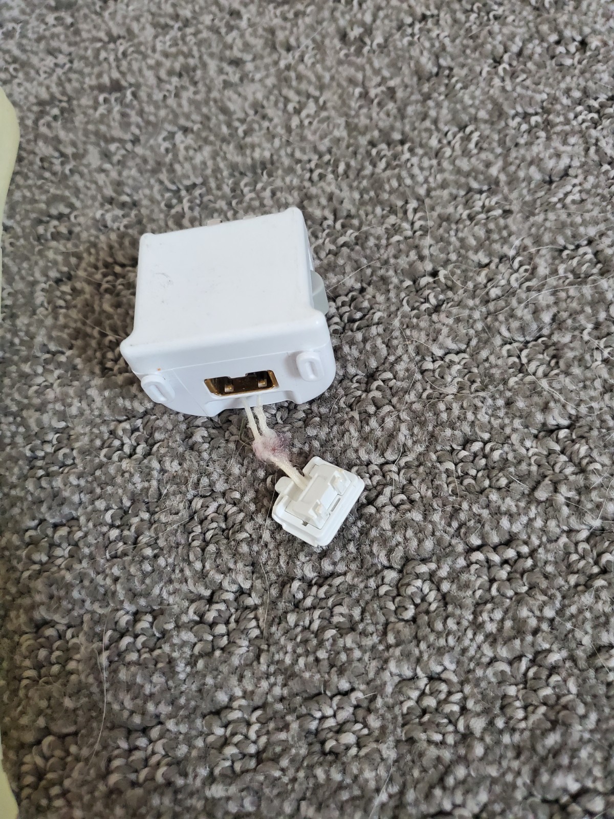 White Motion Plus Adapter w Sleeve OEM NINTENDO WII Genuine Official Cover #