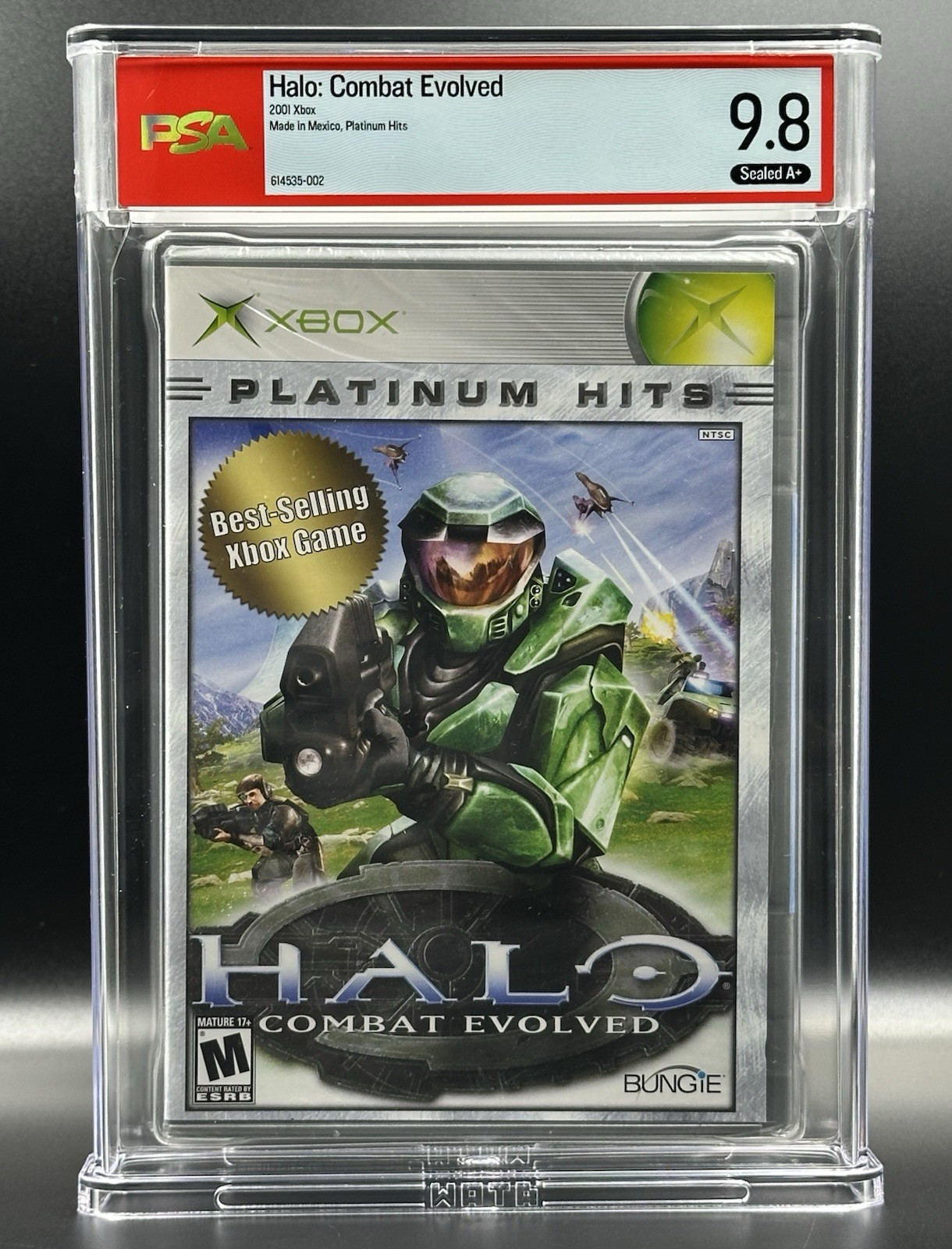 Halo: Combat Evolved • Platinum Hits • PSA 9.8 A+ • Xbox
