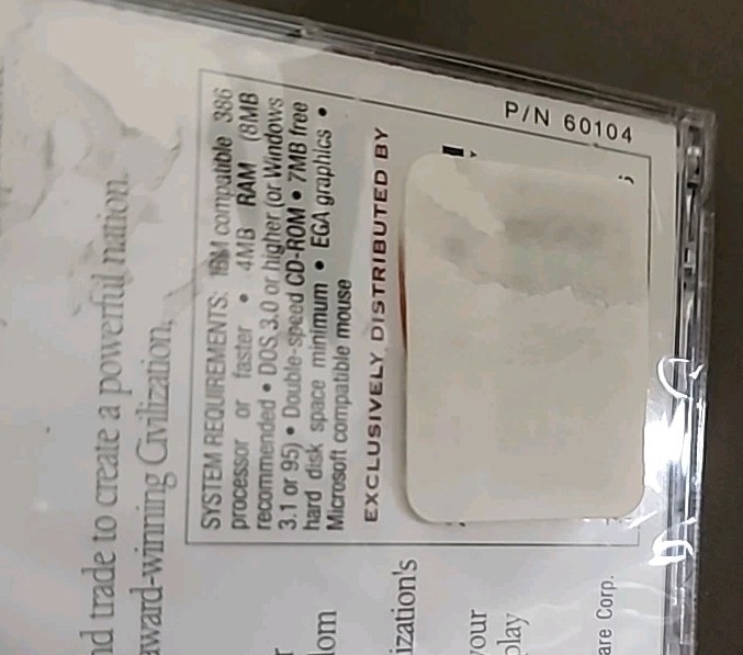 Sid Meier’s Colonization (PC, 1995) 1 Unit. (25 Available)