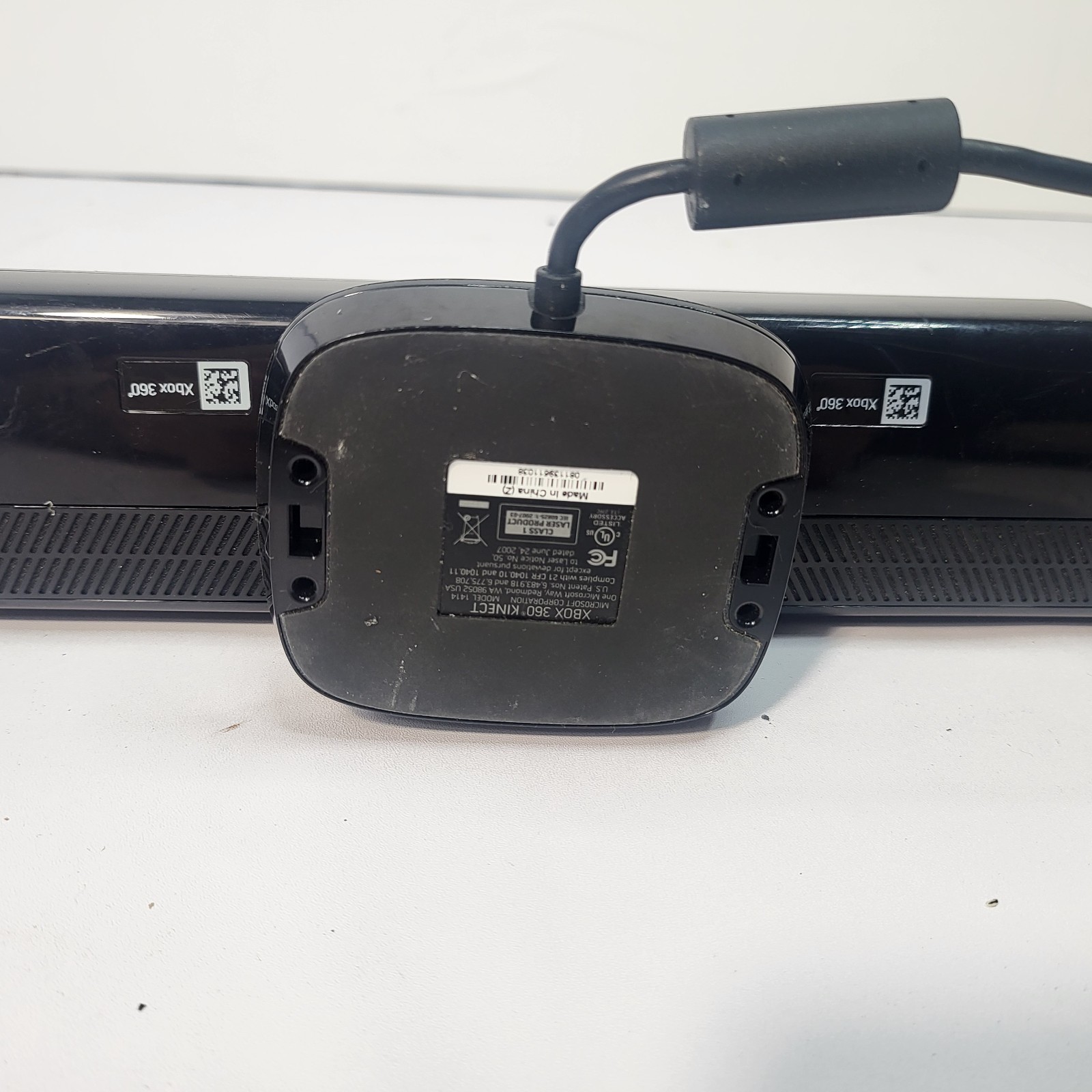 Microsoft Xbox 360 Kinect Sensor Model 1414 Black Motion Camera Tested Working