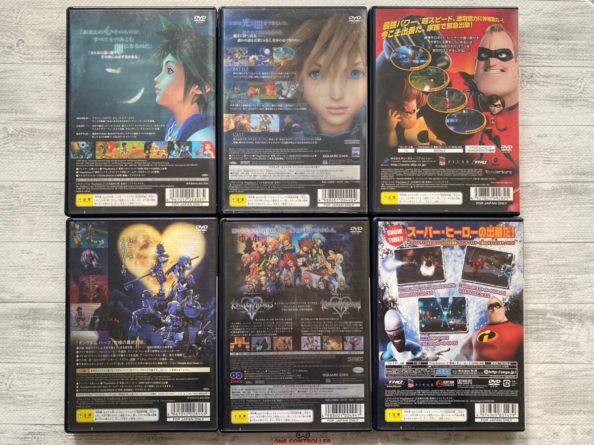 SONY PlayStation 2 PS2 Kingdom Hearts ⅠⅡ & Final Mix Mr .Incredible from Japan