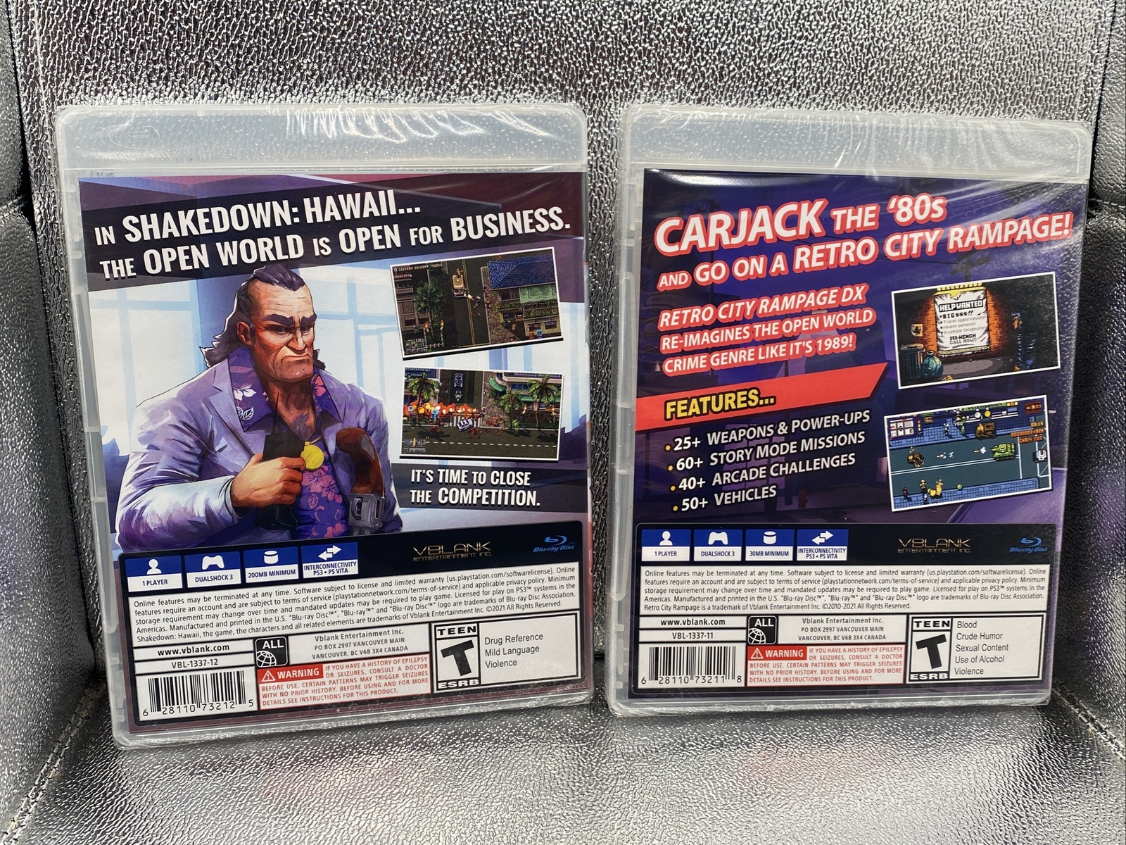 PS3 Retro City Rampage DX & Shakedown Hawaii Bundle Brand New Sealed