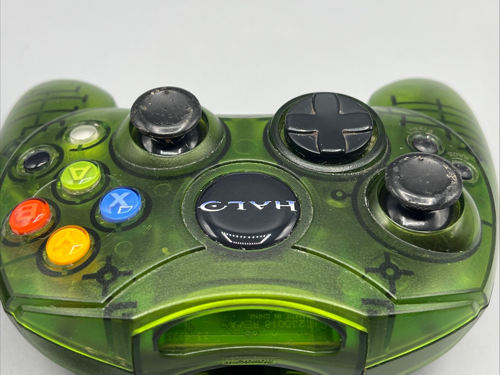 Original Xbox Limited Special Edition Halo Green OEM S Type Controller Tested