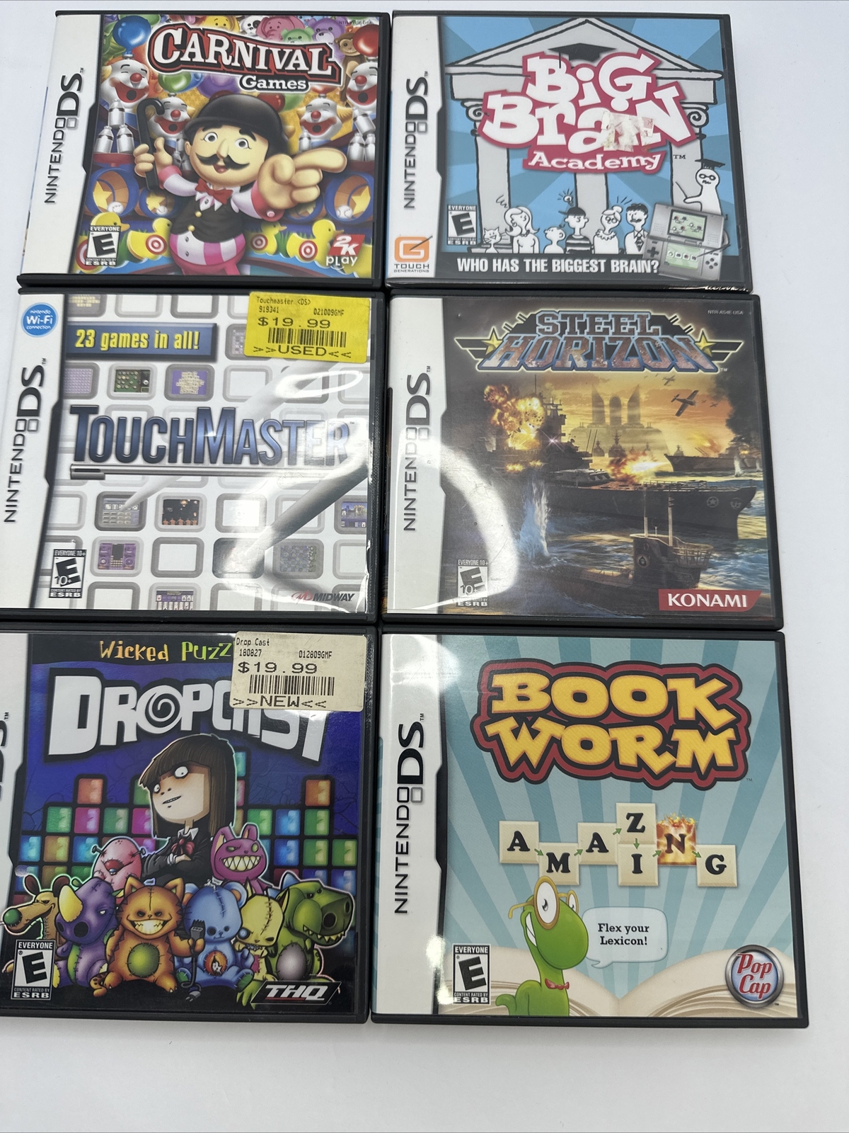 Lot Of 6 Ds Games w/ Cases -Conditions Vary-
