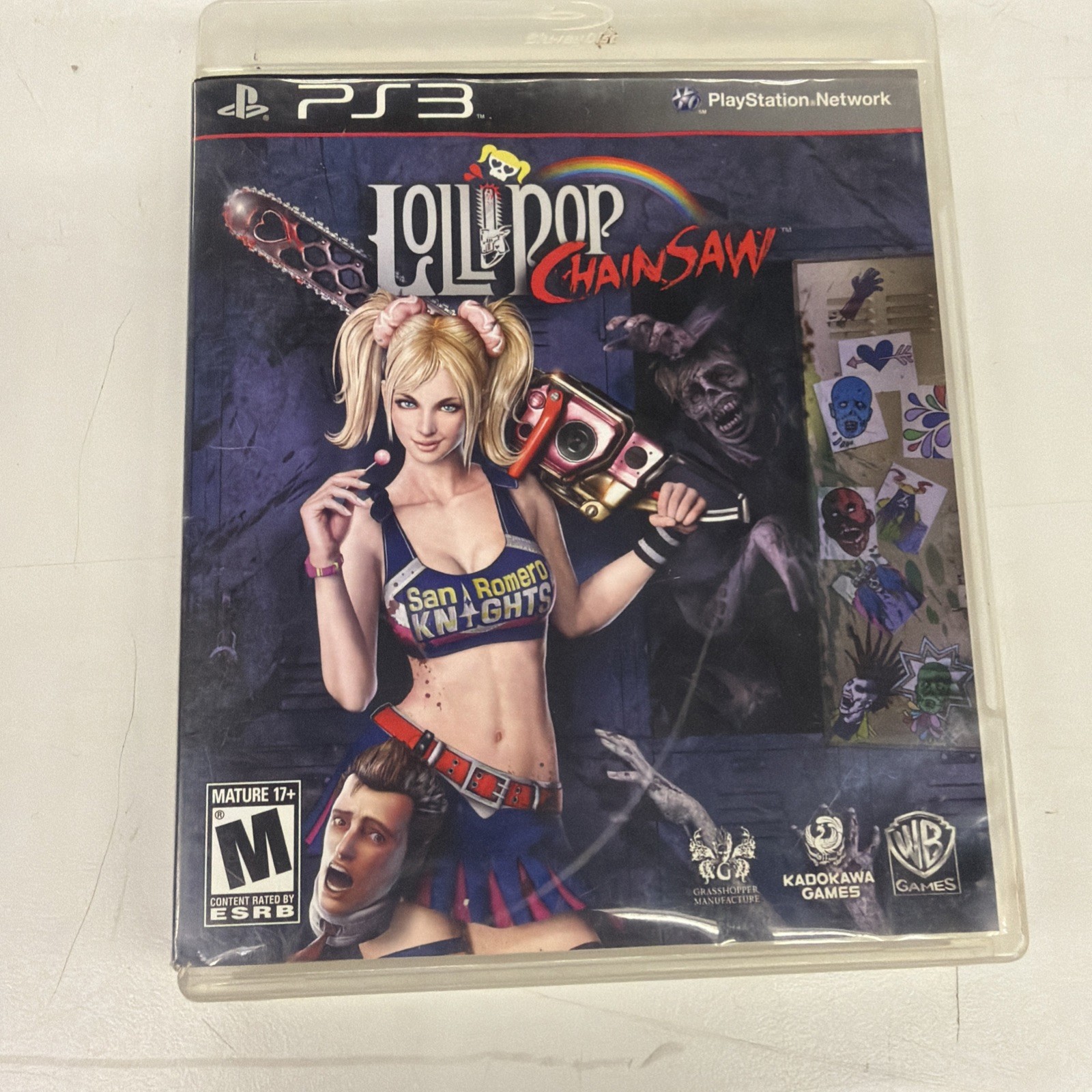 WB Games Lollipop Chainsaw PS3 NTSC-U/C M Mature Case & Disc Included