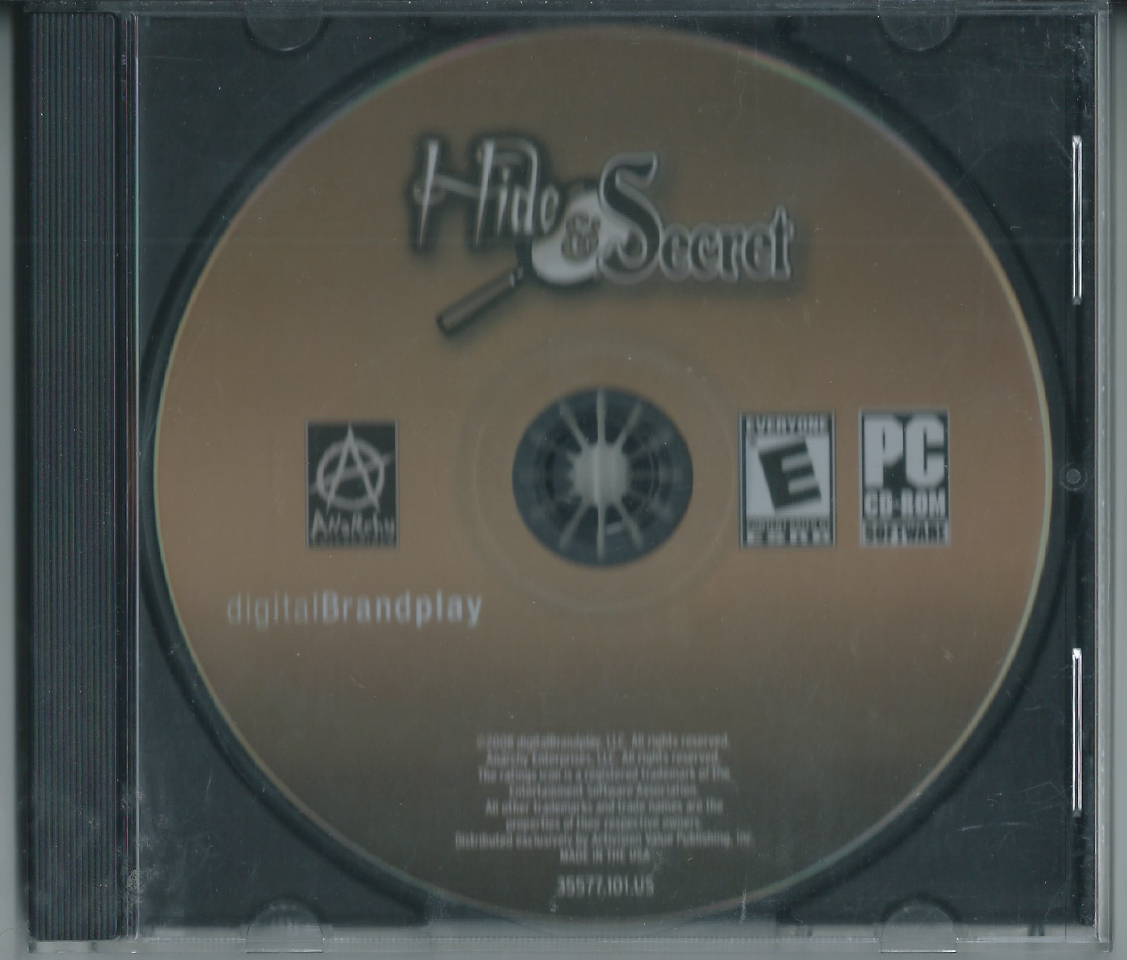 📦 Hide & Secret (PC CD-ROM, Jewel Case, 2008, Game Only, Anarchy Entertainment)