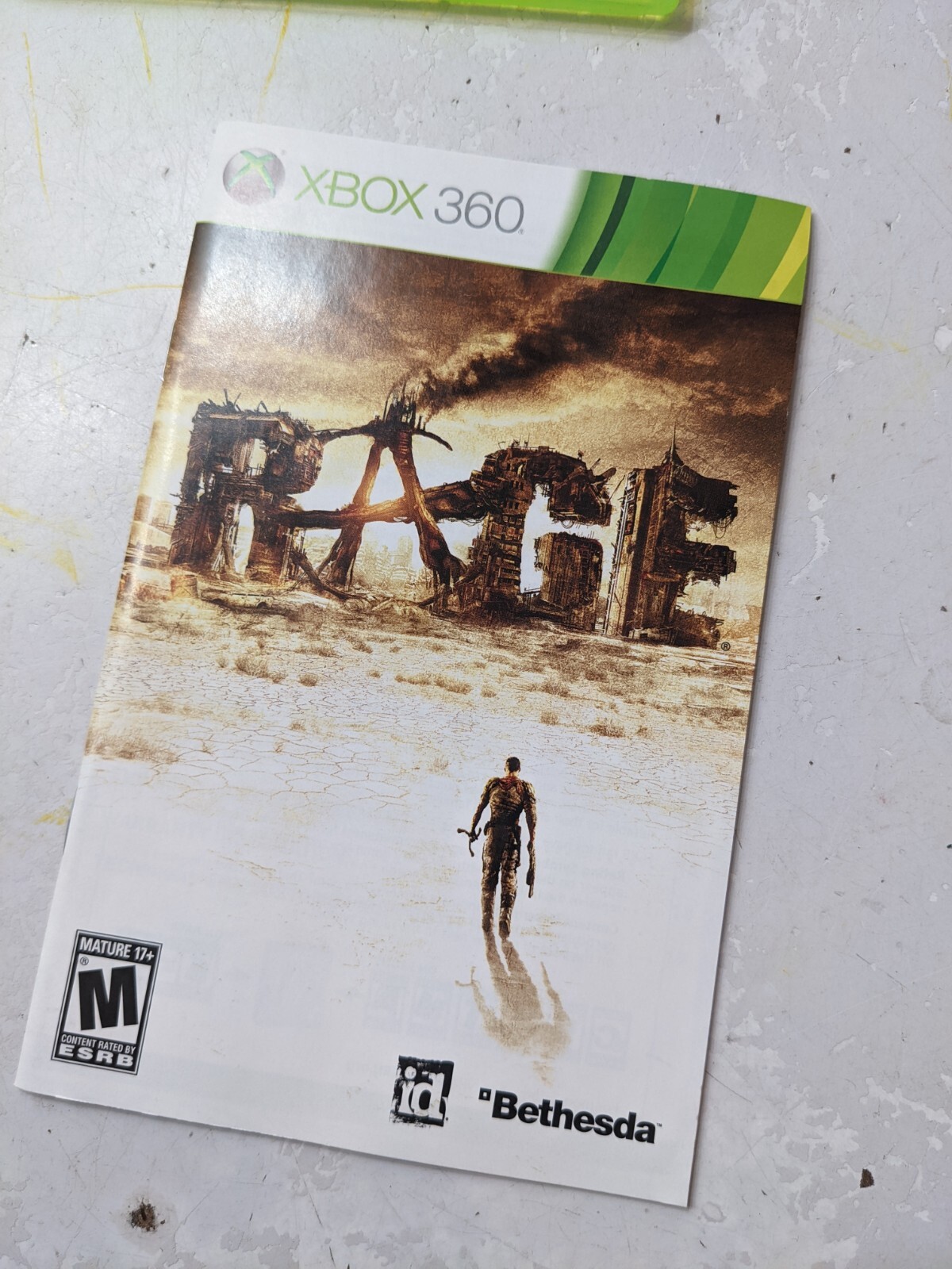 XBOX 360 RAGE VIDEO GAME – COMPLETE – CIB