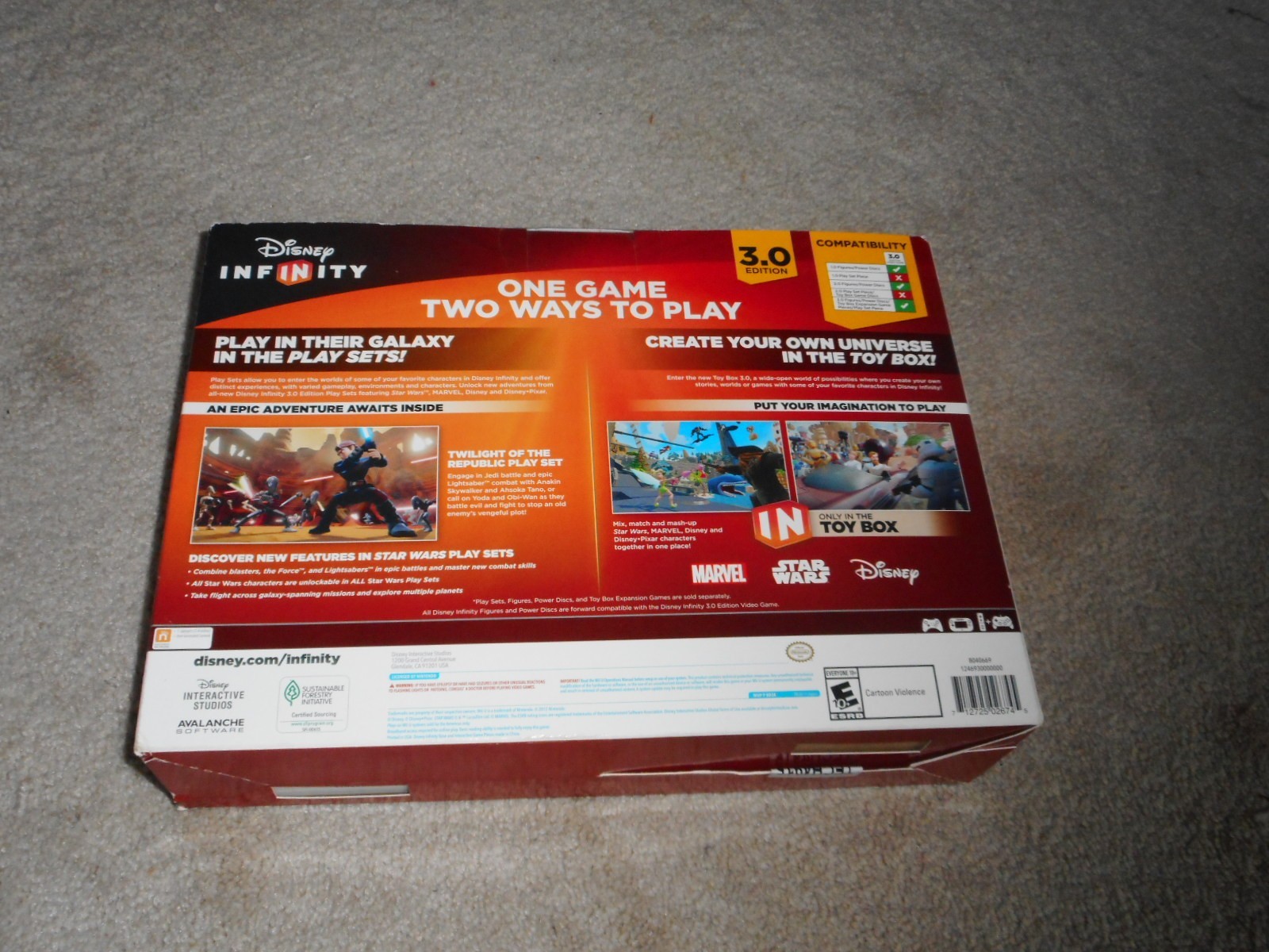 STAR WARS DISNEY INFINITY 3.0 STARTER PACK..NINTENDO WII U..**NEW**FREE S/H**
