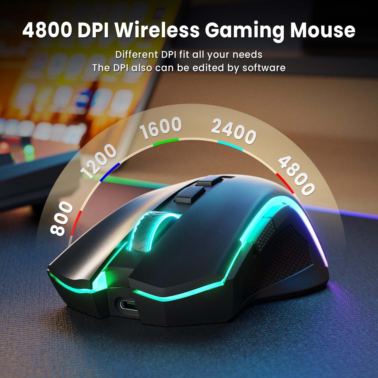 Redragon S101M-Ks Gaming Keyboard And Mouse Wireless Tri-Mode Rgb Keyboard And