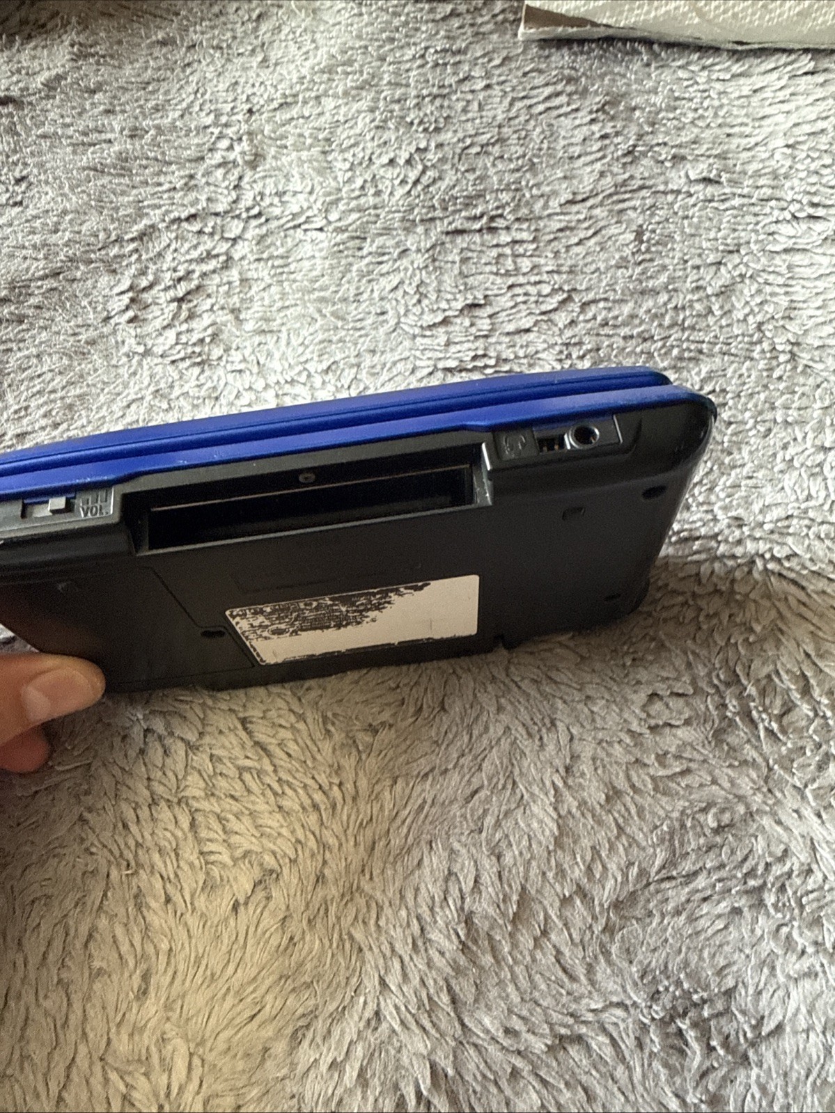 NINTENDO DS ORIGINAL NTR-001 BLACK & BLUE HANDHELD CONSOLE *TESTED & WORKING*