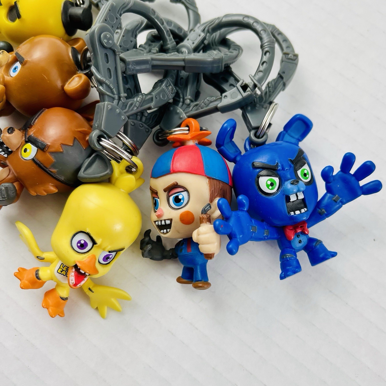 Five Nights At Freddy’s FNAF Keychain Backpack Hanger Lot of 6 Funko Clips