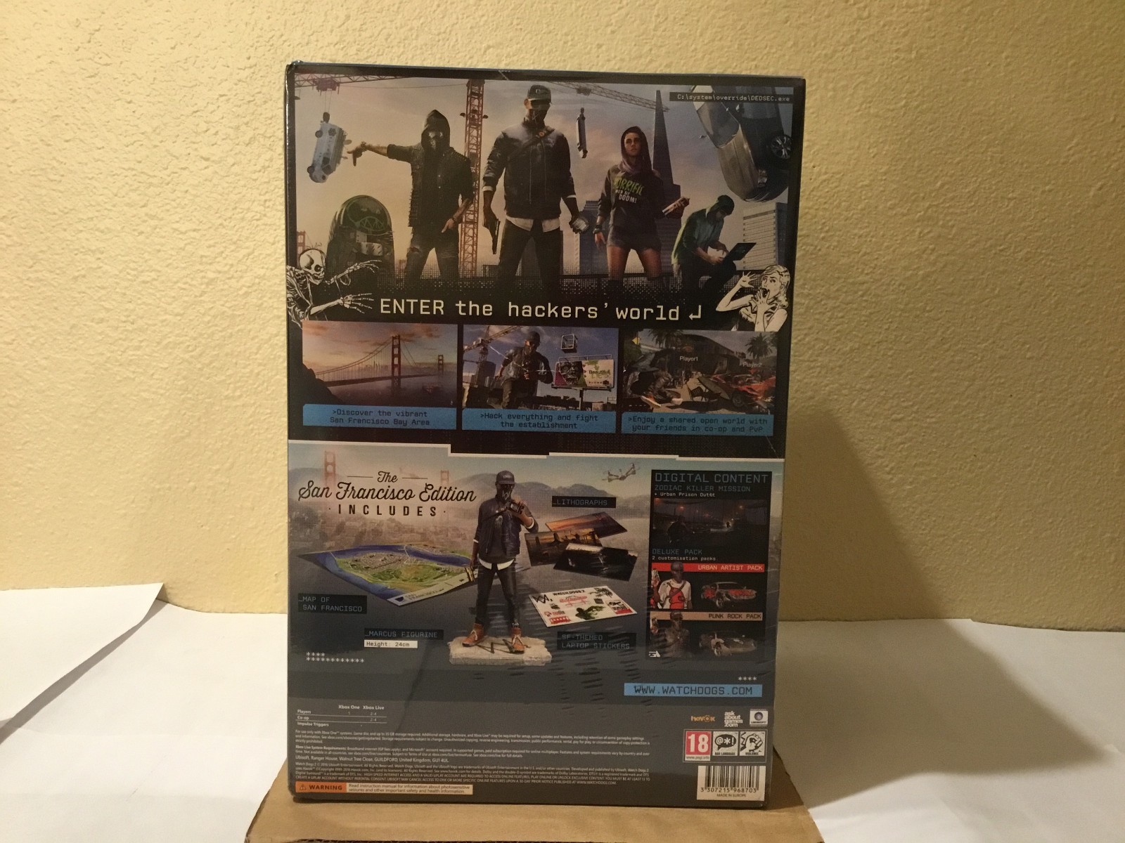 XBOX ONE WATCH DOGS 2 SAN FRANCISCO EDITION (UK IMPORT)-NEW/FACTORY SEALED
