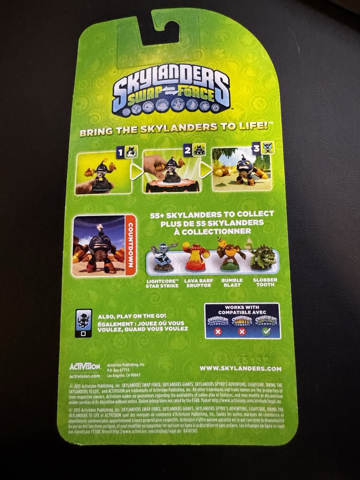 Activision Countdown Skylanders Swap Force Character Figure Collectible 2013
