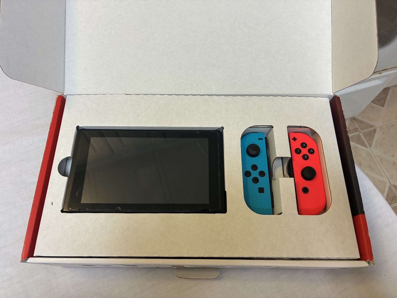 Nintendo Switch Bundle Includes Case, Joycon Controller Holders & Box