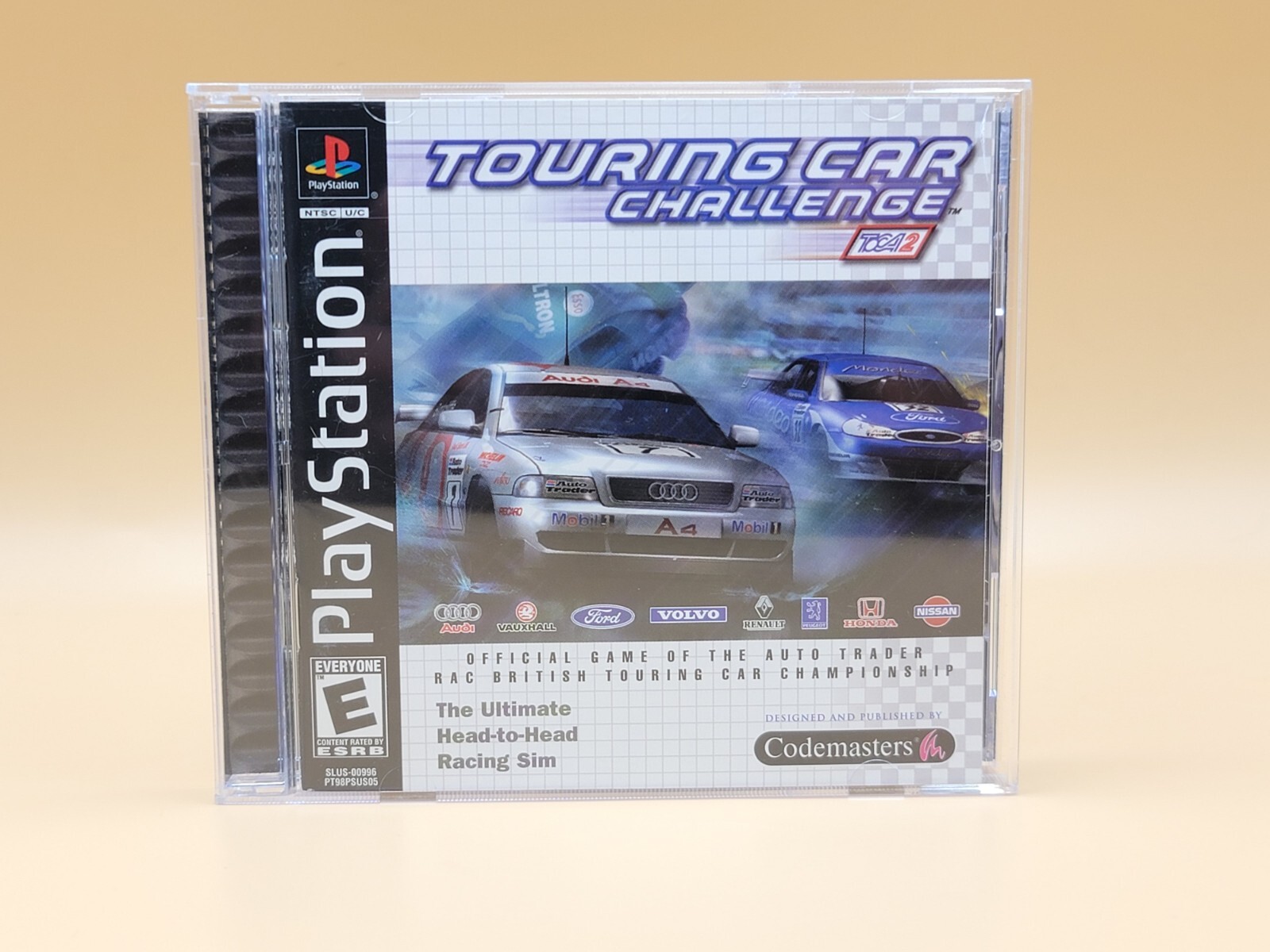 TESTED TOURING CAR CHALLENGE TOCA 2 PLAYSTATION 1 PS1 RARE BLACK LABEL COMPLETE