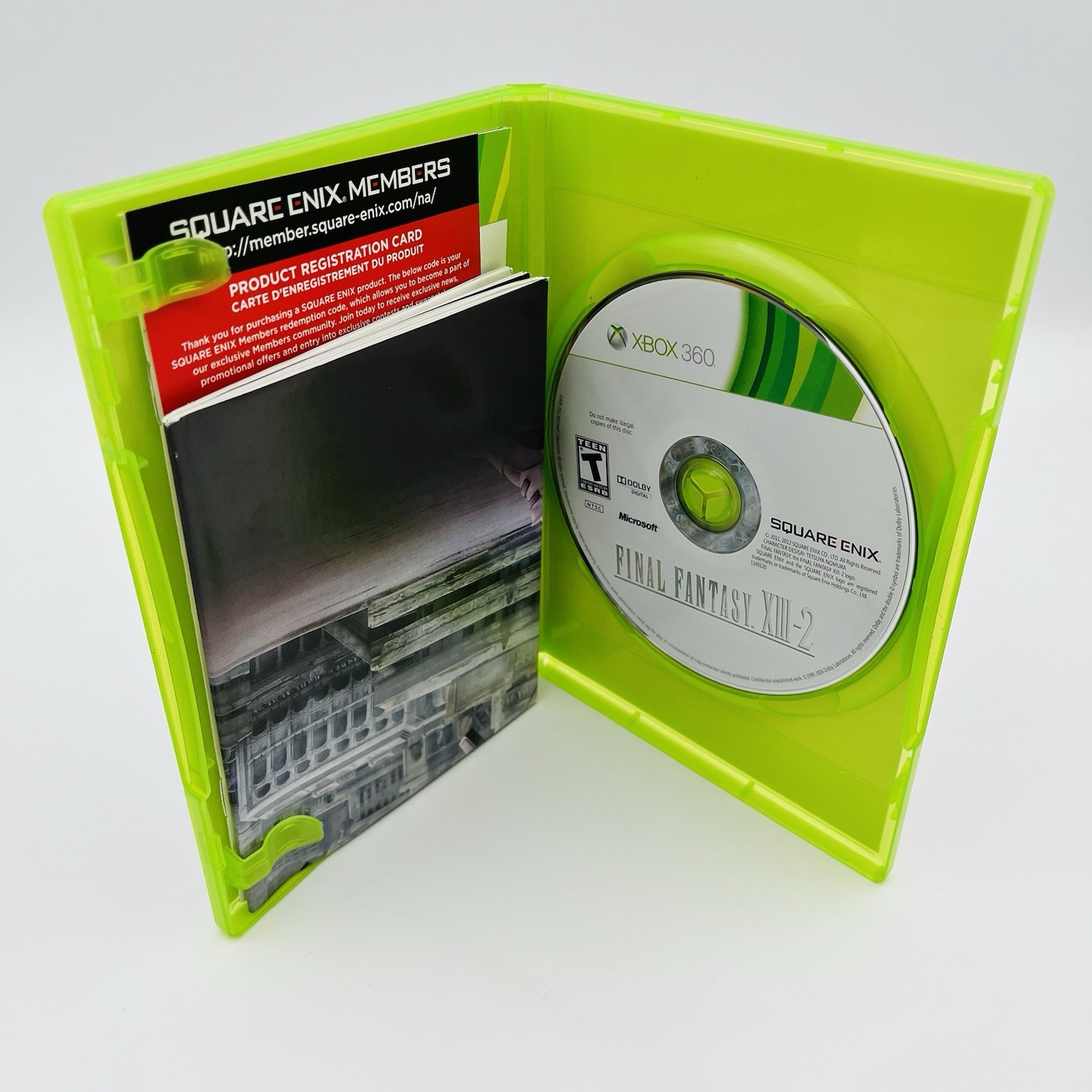 Final Fantasy XIII-2 (Microsoft Xbox 360) Complete w/ Manual, Poster & Reg. Card