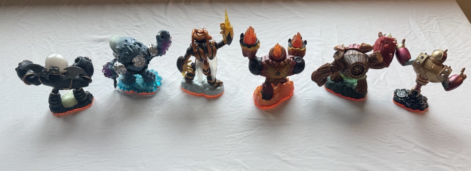 Skylanders Giants 6 figure bundle (Tree Rex, Crusher, Bouncer, Hot Head, etc.)