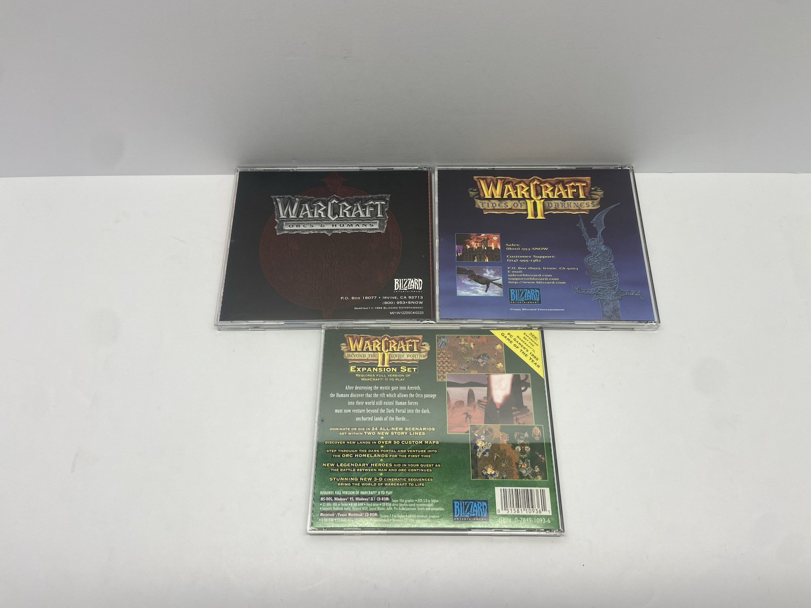 Blizzard Computer Game Warcraft Battle Chest 1996 Windows & Mac