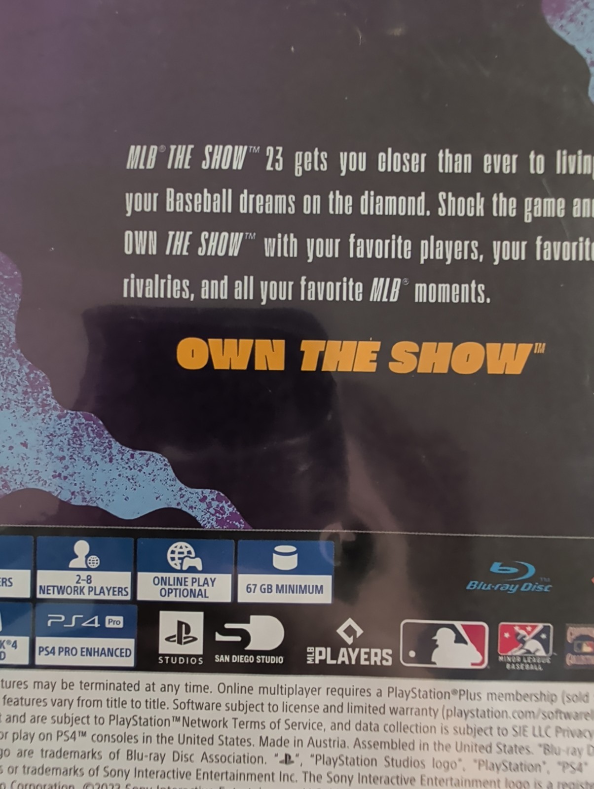 MLB The Show 23 (Sony PlayStation 4) Disc & Case
