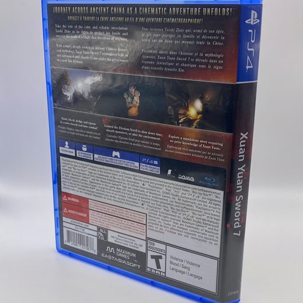 Xuan Yuan Sword 7 – Sony PlayStation 4 (2020) Very Good Condition