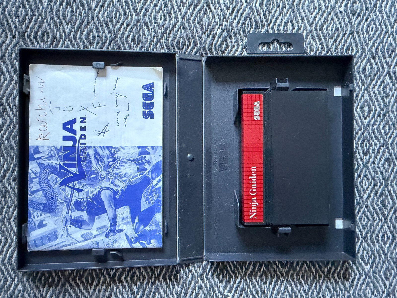 Master System NINJA GAIDEN Authentic Sega Cart PAL REGION FREE *Works in US*