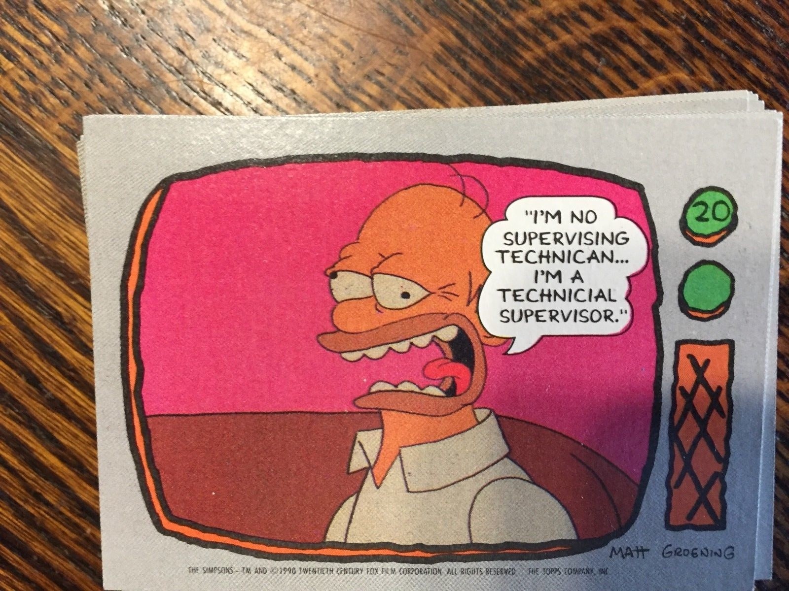 Vintage 1990 Simpsons Trivia Game Poster Puzzle Cards Matt Groening ‘TOPPS’ 1-88