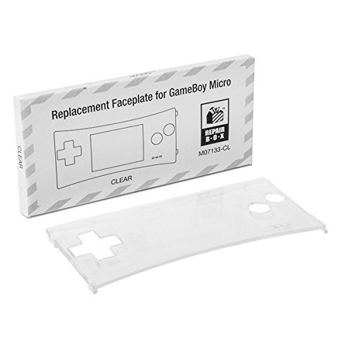 RepairBox Replacement Faceplate Screen For Gameboy Micro Clear