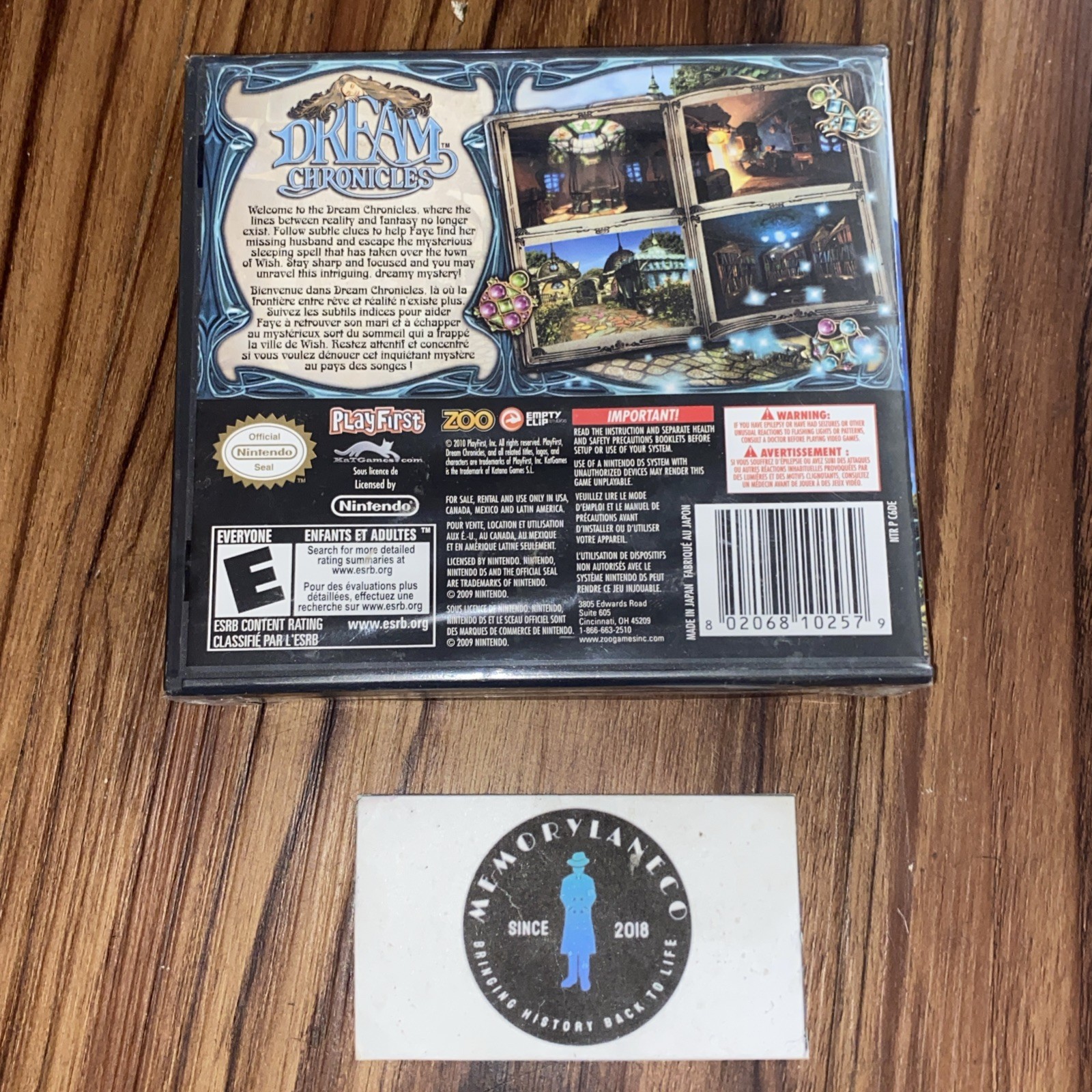 Dream Chronicles ( Nintendo DS 2010) New Sealed