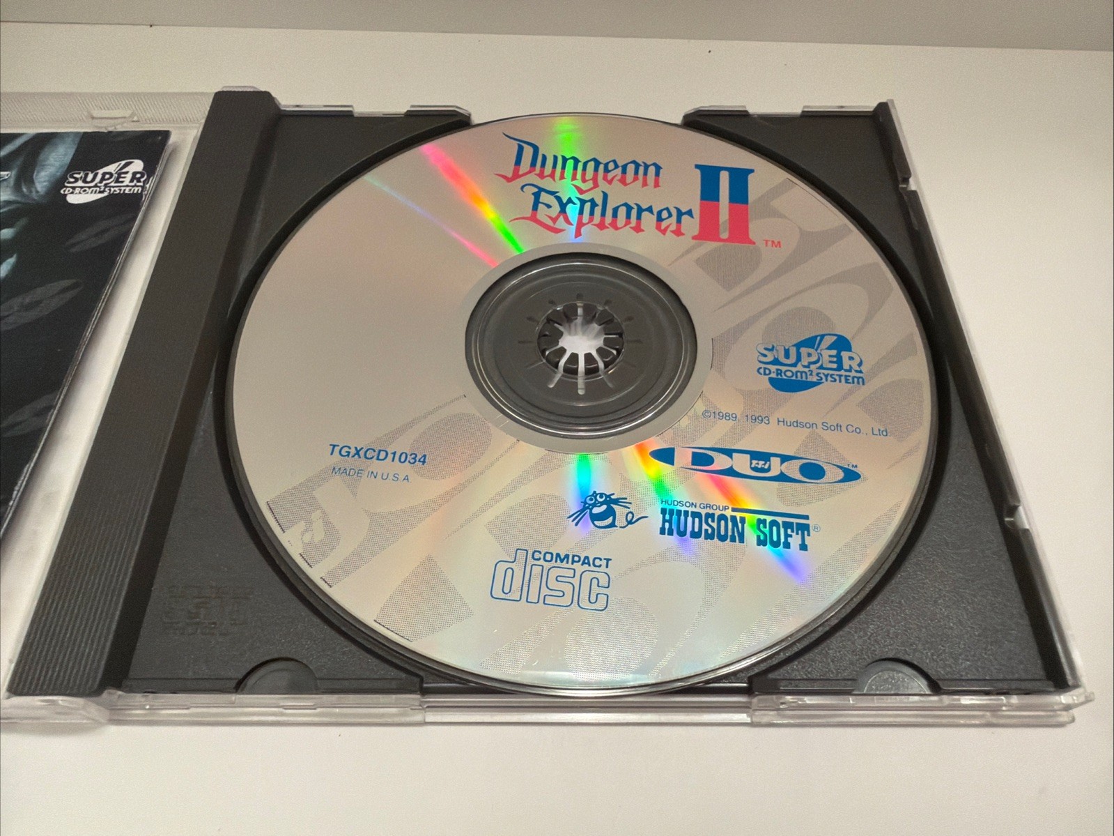 Dungeon Explorer II TurboGrafx Super CD Turbo Duo Tested Disc Only