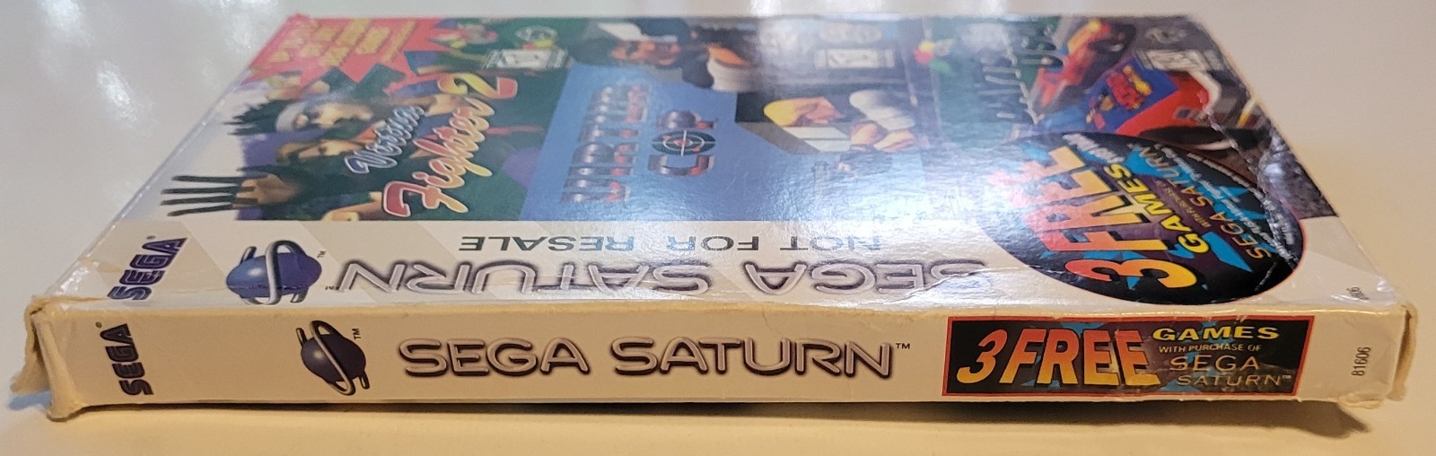 Sega Saturn 3 GamePack Not For Resale Virtua Fighter 2 Daytona Virtua Cop Tested