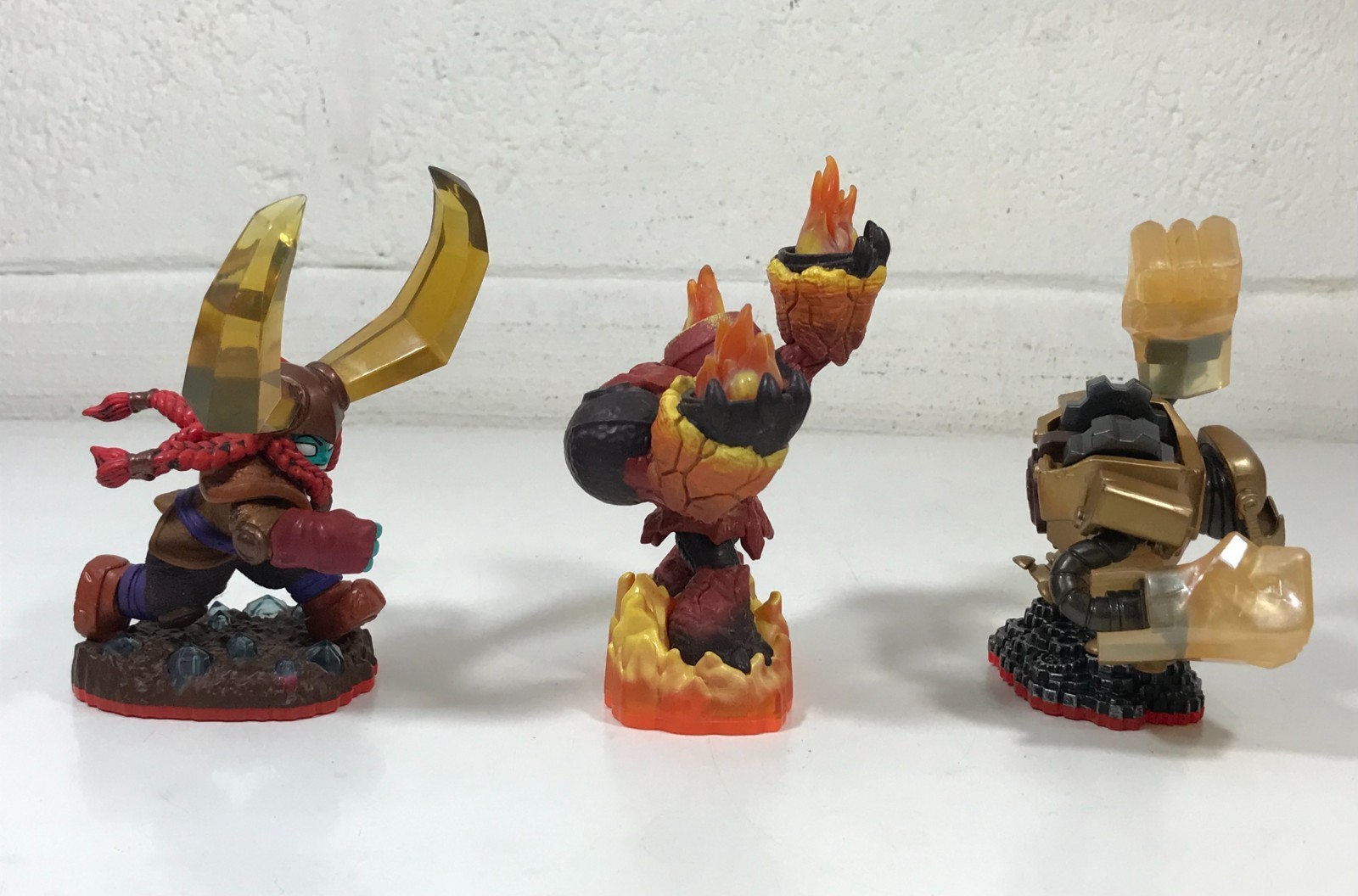 Activision Skylanders Action Figures Lot Of 3. Hot Head Jawbreaker Head Rush