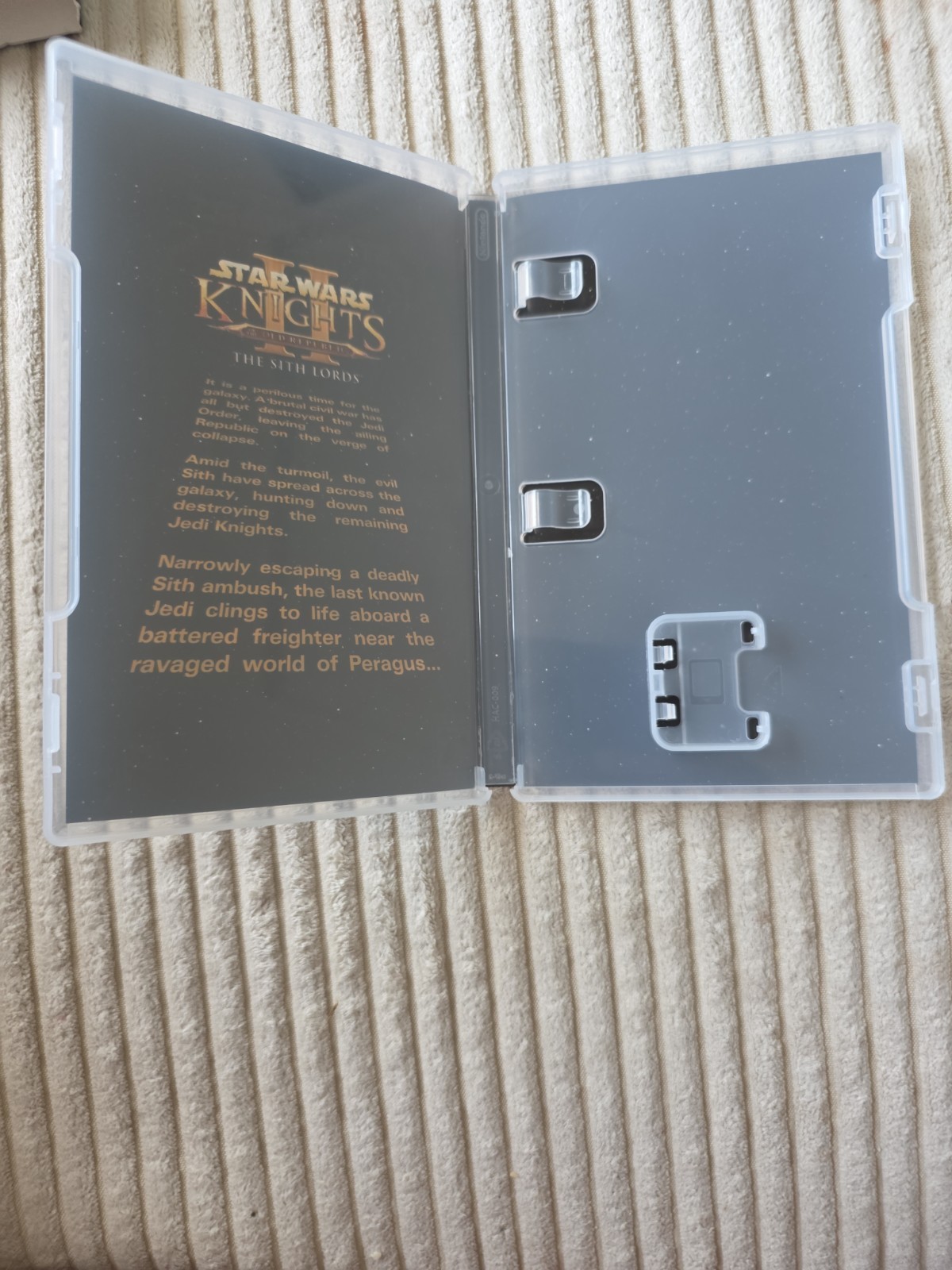Star Wars: KOTOR 2 The Sith Lords Nintendo Switch VHS Edition LRG