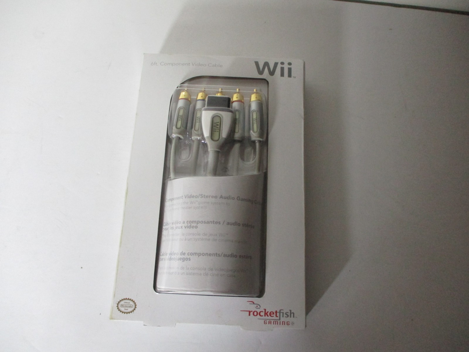 Nintendo Wii Rocketfish Gaming 6 ft. Component Video Cable Brand New