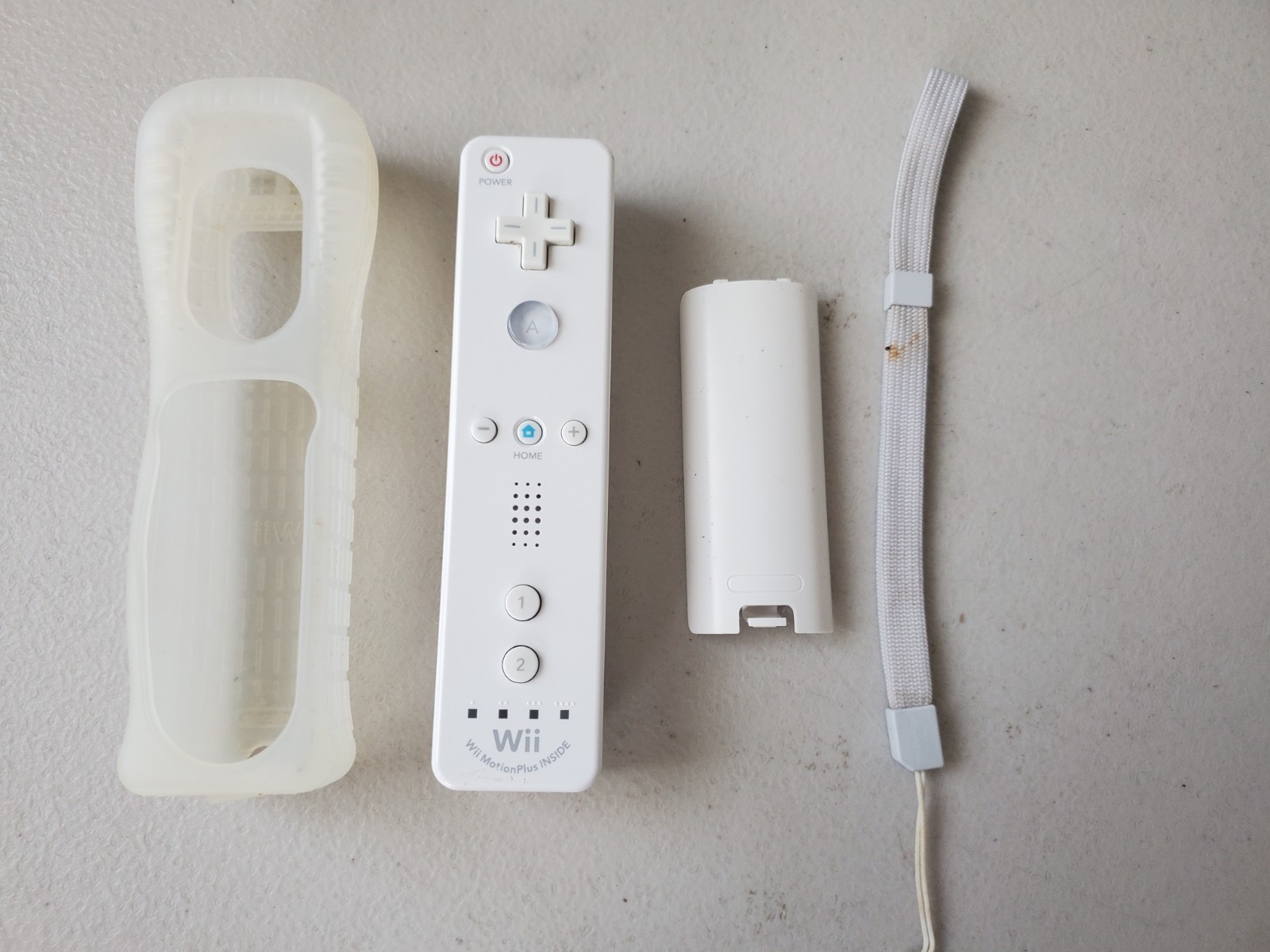 Nintendo OEM Motion Plus Wii Mote Remote White Controller Official RVL-036