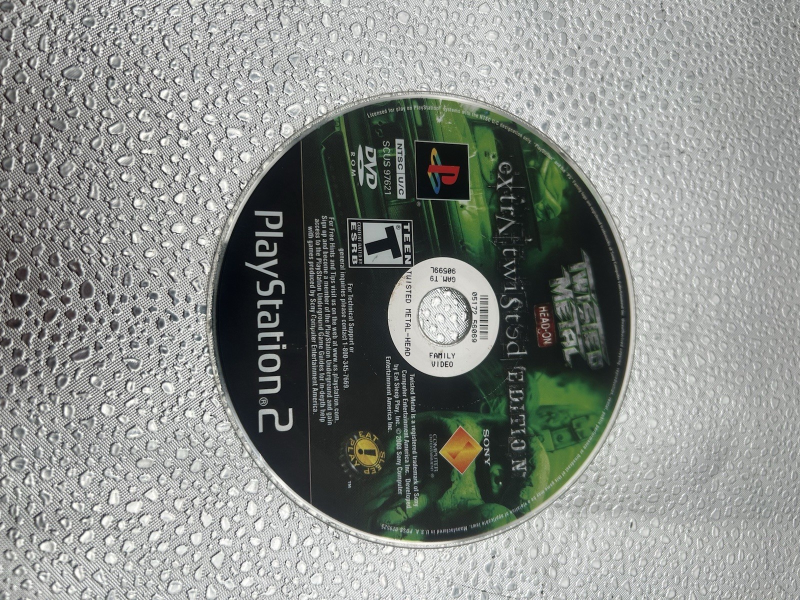 *All Tested & Work Sony PlayStation 1 Twisted Metal 1, 2, & 3 PS2 Extra Head-On*