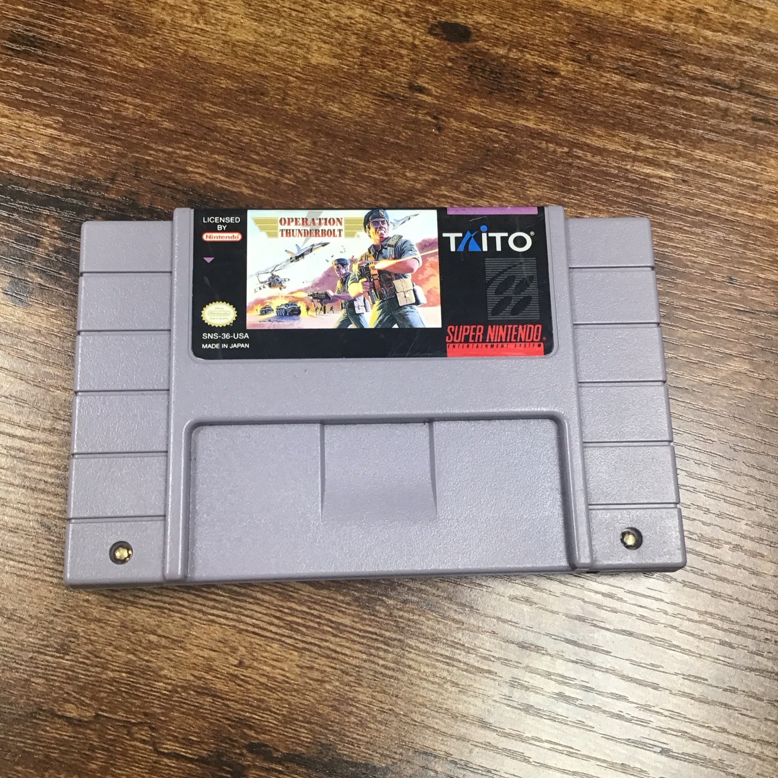 Operation Thunderbolt (Super Nintendo, SNES, 1994) Cartridge Only